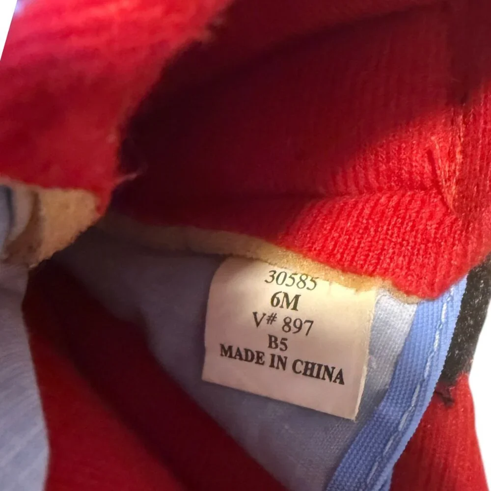 Lands End Blue Red Insulated Toddler Snow Boots size 6